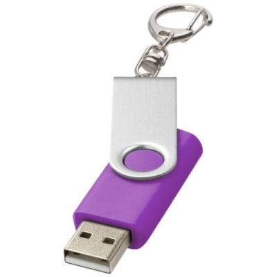 Clé USB rotative avec porte-clés