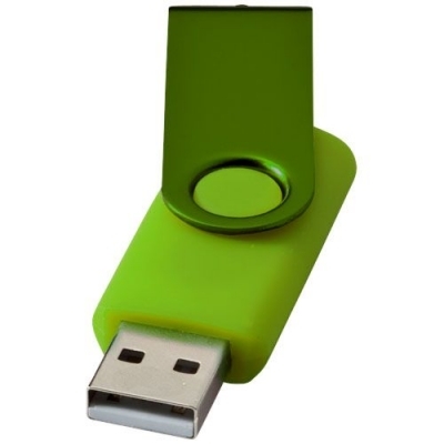Clé USB rotative métallisée
