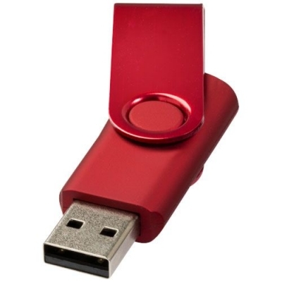 Clé USB rotative métallisée