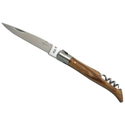 Couteau Laguiole, 12 cm, TB, frene (avec étui)
