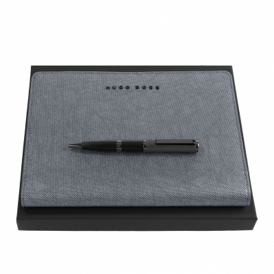 Parure HUGO BOSS (stylo bille & écritoire A5)