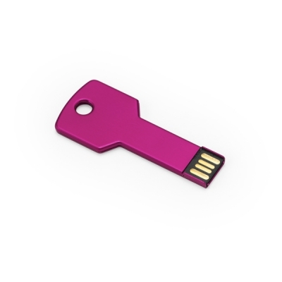 Clé USB . Aluminium. FUCHSIA