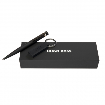 Parure HUGO BOSS (stylo bille & porte-clefs)