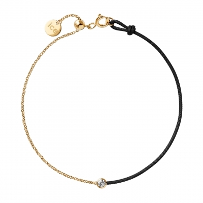 ICE-Jewellery-Diamond bracelet-Half chain-Black