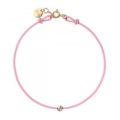 ICE-Jewellery-Diamond bracelet-Cord-Light pink KID
