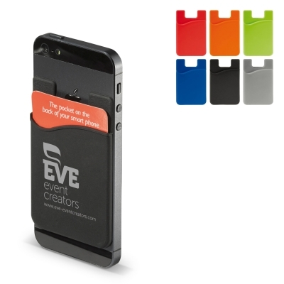 Porte-carte bancaire pour smartphone en silicone